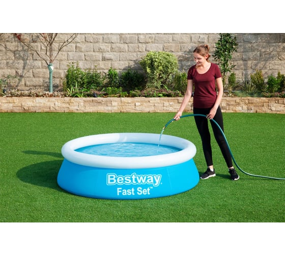 Бассейн с надувным бортом Bestway 183х51 см, 940 л 57392 BW 006186