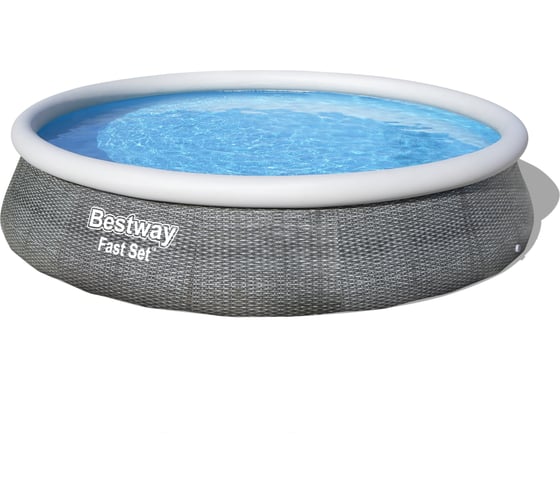 Бассейн с надувным бортом Bestway 396х84 см, 7340 л, 2006 л/ч 57376 BW 006187