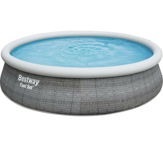 Бассейн с надувным бортом Bestway 457х107см, 12362 л, 2006л/ч, 57372 BW 006188