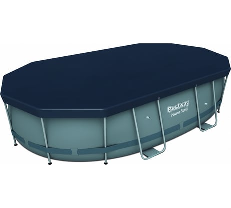 Тент для овальных каркасных бассейнов Bestway 427х250х100 см, ПВХ 58425 BW 008890