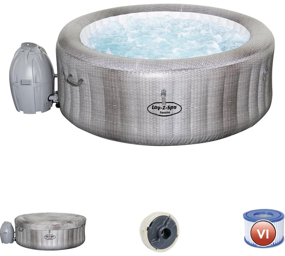 СПА-бассейн с аэромассажем Bestway Канкун на 2-4 человек, 180x66см, 669л 54286 BW