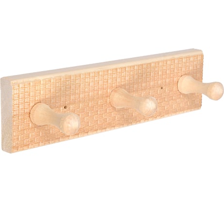 Трехрожковая вешалка с орнаментом Банные Штучки Рогожка 25х6.5х7.5 см 5 33421