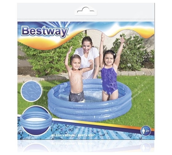 Детский круглый бассейн Bestway 122х25 см, 140 л 51025 BW 030575