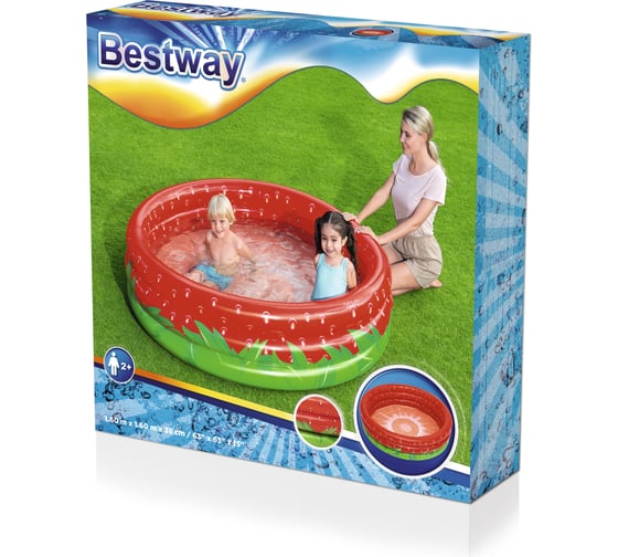 Детский надувной бассейн Bestway Сладкая клубничка 160x38 см 51145 BW 006176