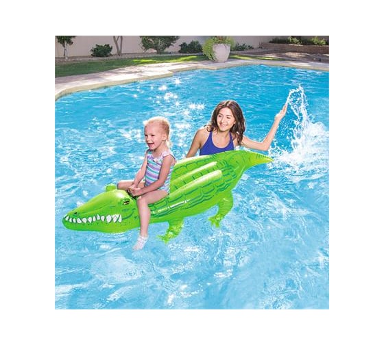 Надувная игрушка-наездник Bestway Крокодил с ручкой, 168х89 см 41010 BW 004838