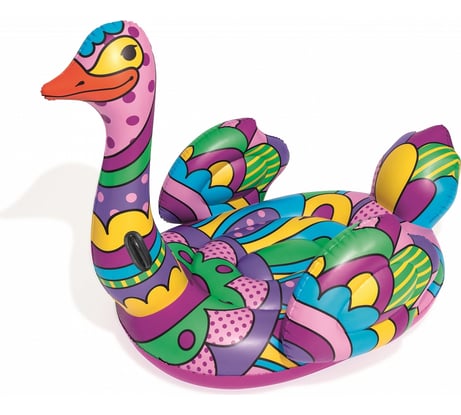 Надувная игрушка-наездник Bestway Страус Поп-арт, 190х166 см, от 12 лет 41117 BW 006132
