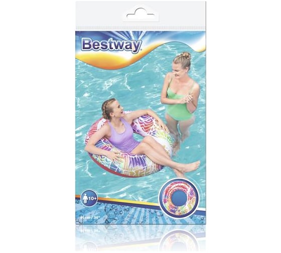 Надувной круг для плавания Bestway 91 см, с ручками 36084 BW 006106