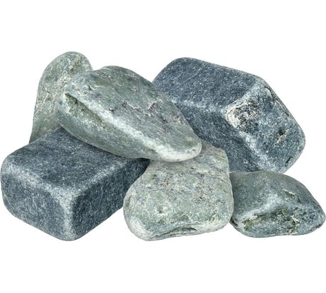 Камень Банные Штучки Нефрит, обвалованный, средняя фракция 70-140 мм, в коробке 10 кг 33721