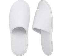 Одноразовые тапочки ООО Комус махра/поролон, закрытый мыс, эва 5 мм, 100 пар/уп. 1899148