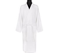 Махровый халат ООО Комус шалька, размер 60, 400 г/кв.м, белый 1596951