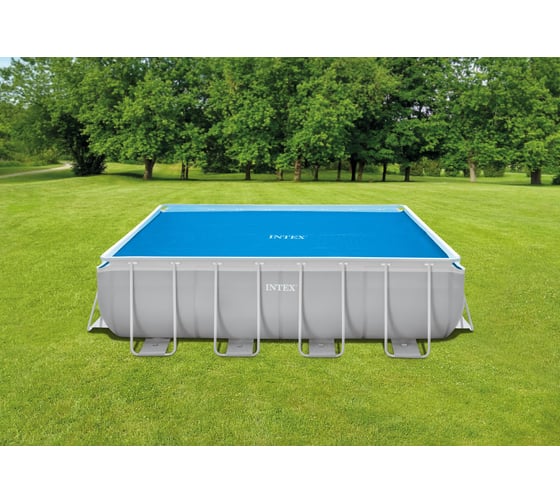 Солнечное покрывало для бассейна Intex Rectangular Frame 488x244 см 29029
