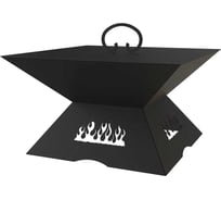 Костровой дачный очаг с плоской крышкой FIRE-HOUSE Oc2-500дачный