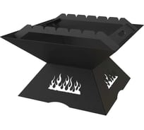 Дачный костровой очаг с подставкой под шампура FIRE-HOUSE Oc3-500дачный