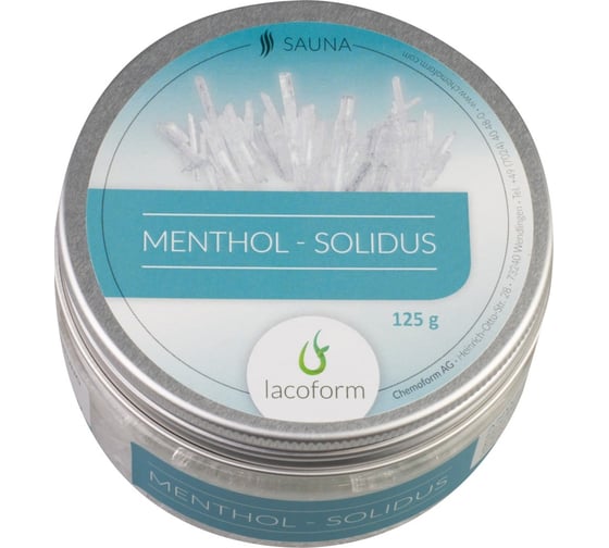 Ментол в кристаллах для саун Lacoform MENTHOL-SOLIDUS 125г 1670004
