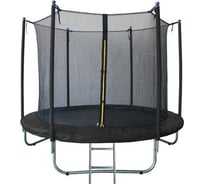 Уличный батут Капризун 8 ft 244 см, с внутренней защитной сеткой, черный 404591