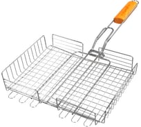 Решетка-гриль POLYAGRO Camp хром, универсальная, объемная, 30x24 см 8102284