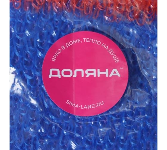 Мочалка Доляна Трехцветная 12х45 см, цвет микс 1847140