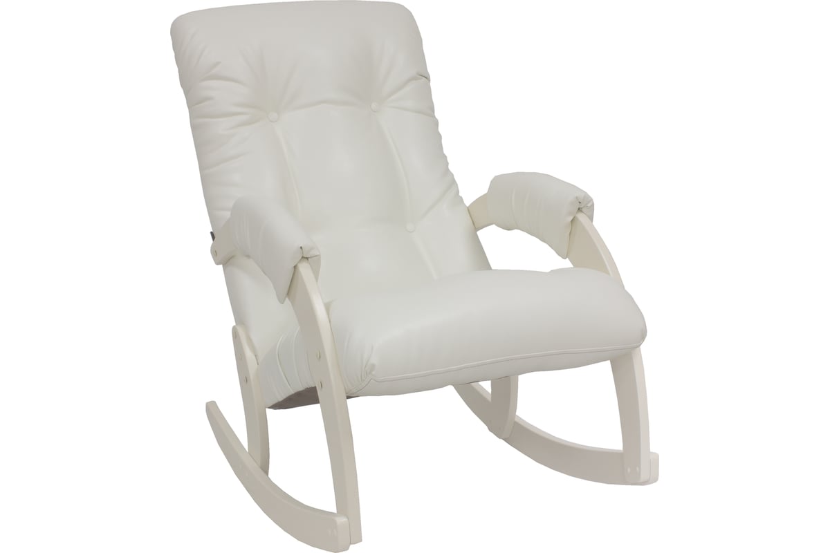 Кресло-качалка Комфорт Модель 67, дуб шампань, кожзам Mango 002 33785 ...