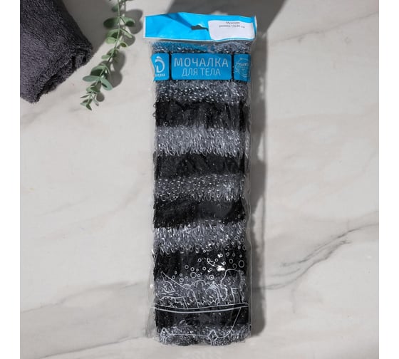 Мочалка Доляна Мужская, 12х45 см, 2896695