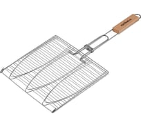 Решётка-гриль для рыбы GRINDA Barbecue 280х280мм, трехместная 424721