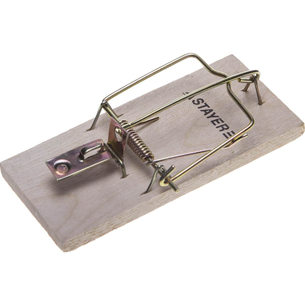 Малая мышеловка Stayer Standard с деревянным основанием 40501-S ...