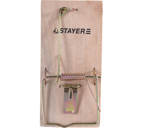 Малая мышеловка Stayer Standard с деревянным основанием 40501-S
