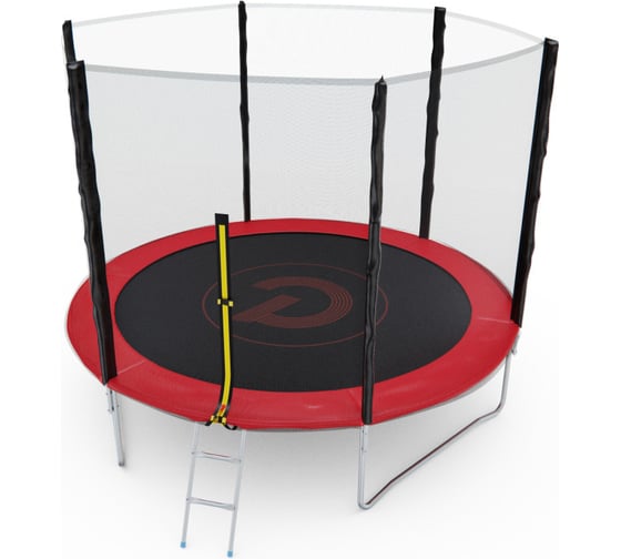 Батут с сеткой DFC PELPO 12ft с лестницей, RED GBT-12R