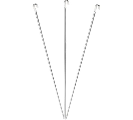 Набор шампуров Ecos 560*10*0,7мм, угловой, без витка, 3шт. 999716