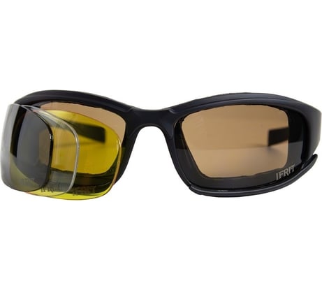 Тактические очки Ifrit "Crossfire Striker" оправа поликарбонат, черный ОСТ-602 4680232391839