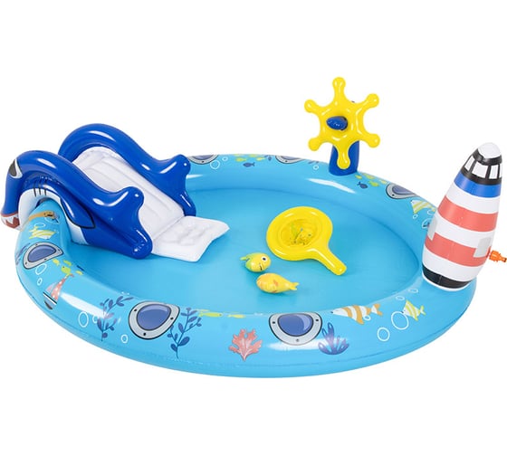 Бассейн надувной игровой Sunclub Море размер: 203x152x64см 51220, 107392