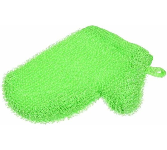Мочалка-варежка из полипропилена, варежка Банные Штучки 21x18 см, medium, 6 цветов, для бани и сауны, без упаковки 40171-Б