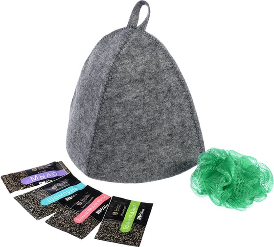 Подарочный набор Банные Штучки 6 предметов в пакете, ПВХ с крючком 34216 1