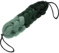 Мочалка-косичка Банные штучки "Гигант", градиент, зеленая, 120 г, 35x7х6,5 см, для бани и сауны, /3041451