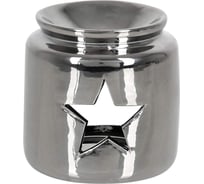 Аромалампа для бани и сауны Банные штучки "Звезда", свеча в комплекте, серебряная, 7,5x7,5x7,5 см 40352