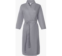 Халат вафельный женский Экономь и Я рукав 3/4, размер 42-44, серый, 100% хлопок, 200 г/м2 4362715