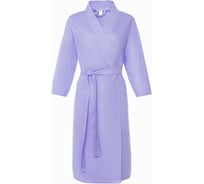 Халат вафельный женский Экономь и Я рукав 3/4, размер 42-44, сиреневый, 100% хлопок, 200 г/м2 3369178