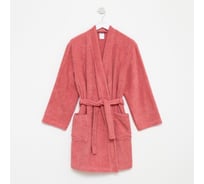 Халат махровый женский Экономь и Я размер 50-52, пыльно-розовый, 100% хлопок, 320 г/м2 7105372