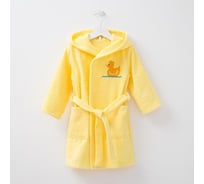 Халат махровый детский Экономь и Я Утенок размер 36, светло-желтый, 100% хлопок, 320 г/м2 5129512