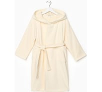 Халат махровый детский Экономь и Я размер 36, молочный, 100% хлопок, 340 г/м2 4560893