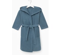 Детский махровый халат Этель Джентльмен р. 32/110-116 см, морская волна 9506583