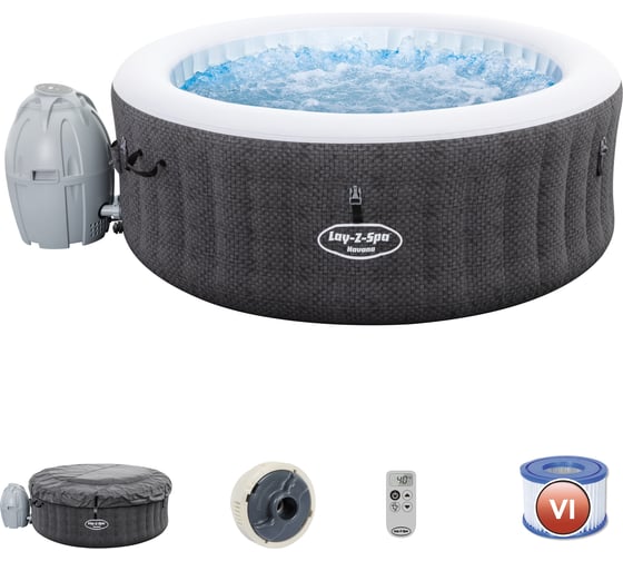 СПА-бассейн с аэромассажем Bestway Гавана 180x66см 54298 BW