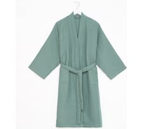 Халат вафельный женский удлиненный Boho р. 46-48, мятный, 100% хлопок, плотность 290 г/м2 6243520