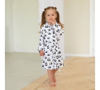 Детский муслиновый халат LoveLife Панды 3 года, рост 98-104 см, 100% хлопок, 235 г/м2 7577523