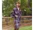 Халат мужской Клетка Вид 1 one size, микрофибра 100% п/э, 250 г/м2 9079416 9