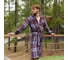Халат мужской Клетка Вид 1 one size, микрофибра 100% п/э, 250 г/м2 9079416 10