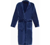 Халат унисекс LoveLife Hygge темно-синий, one size, микрофибра 100% п/э, 250 г/м2 9079413