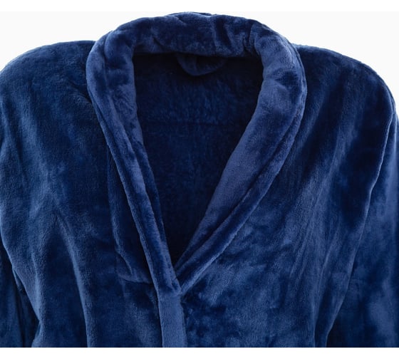 Халат унисекс LoveLife Hygge темно-синий, one size, микрофибра 100% п/э, 250 г/м2 9079413