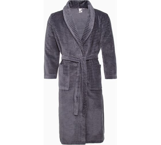 Халат махровый LoveLife Comfort серый, р.56-58/L, 100% хлопок, 330 г/м2 7528495 1