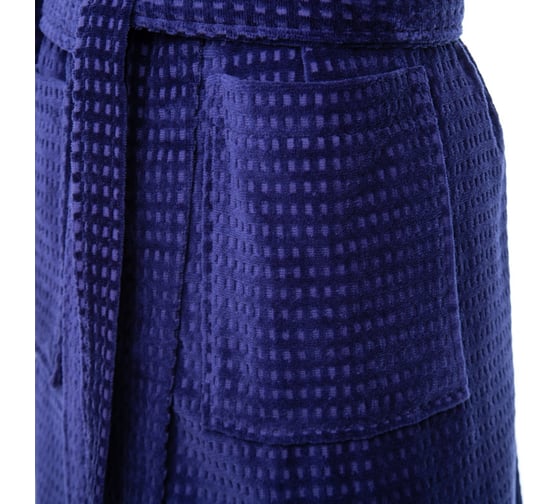 Халат махровый LoveLife Comfort синий, р.52-54/М, 100% хлопок, 330 г/м2 7528497