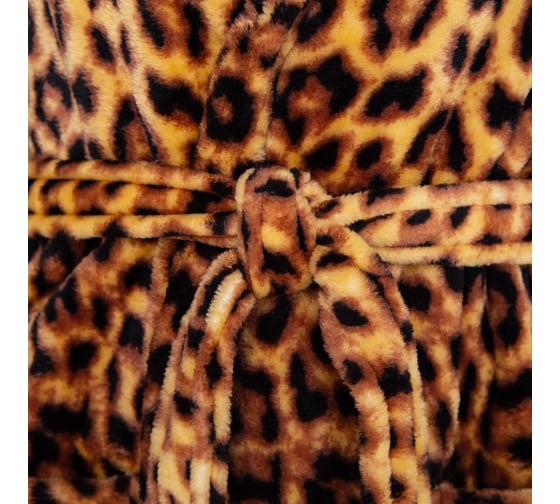 Халат LoveLife Leopard р.L, микрофибра 100% п/э, 250 г/м2 9079449